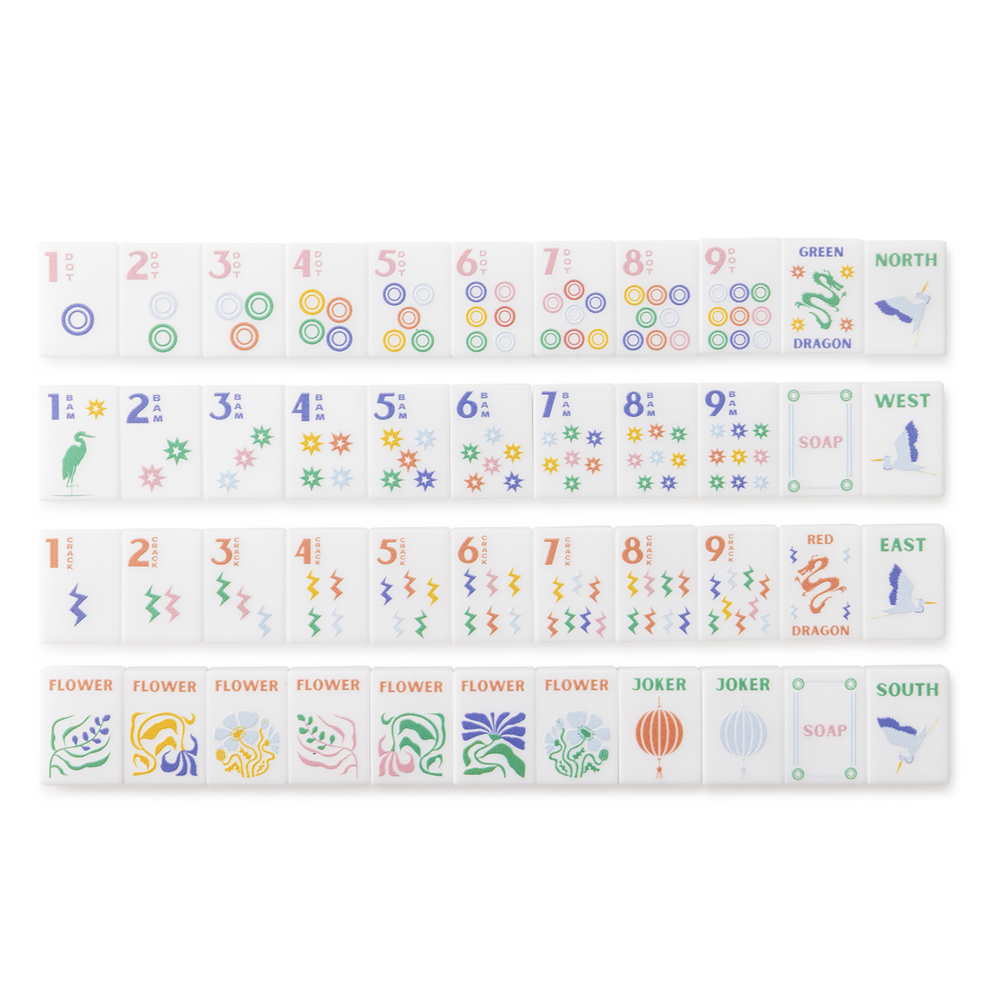 Original Stamped Acrylic Tile Set
