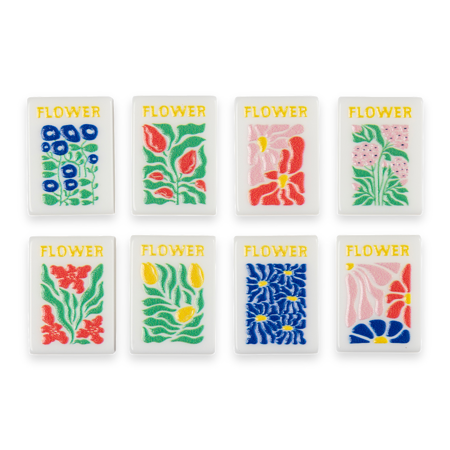 Garden Stamped Travel Tile Set