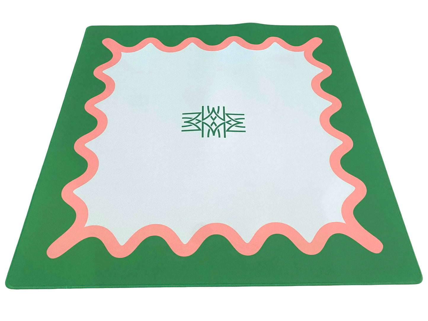 Green + Pink Squiggle Amahj Game Mat
