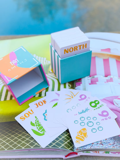 Amahj Mahjong Cards- Pink Coastal