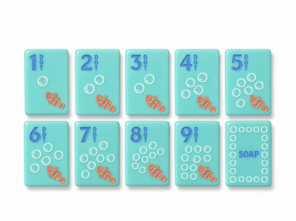 Teal Coastal Signature Mahjong Tile Set