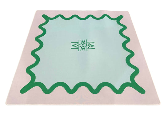 Lilac + Green Squiggle Amahj Game Mat