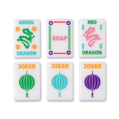 White Signature Mahjong Tile Set