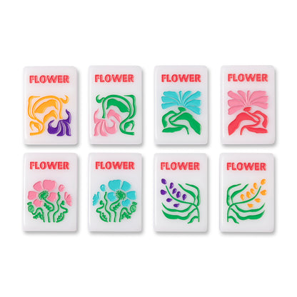 White Signature Mahjong Tile Set