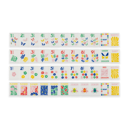 Garden Stamped Travel Tile Set