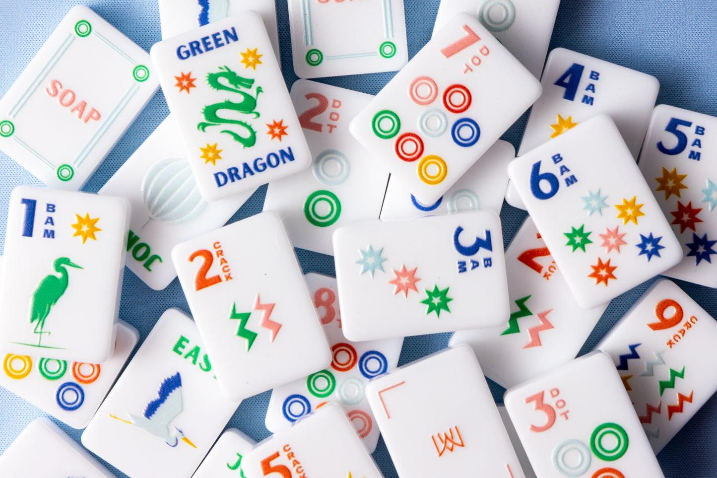 Original Stamped Mahjong Tile Set