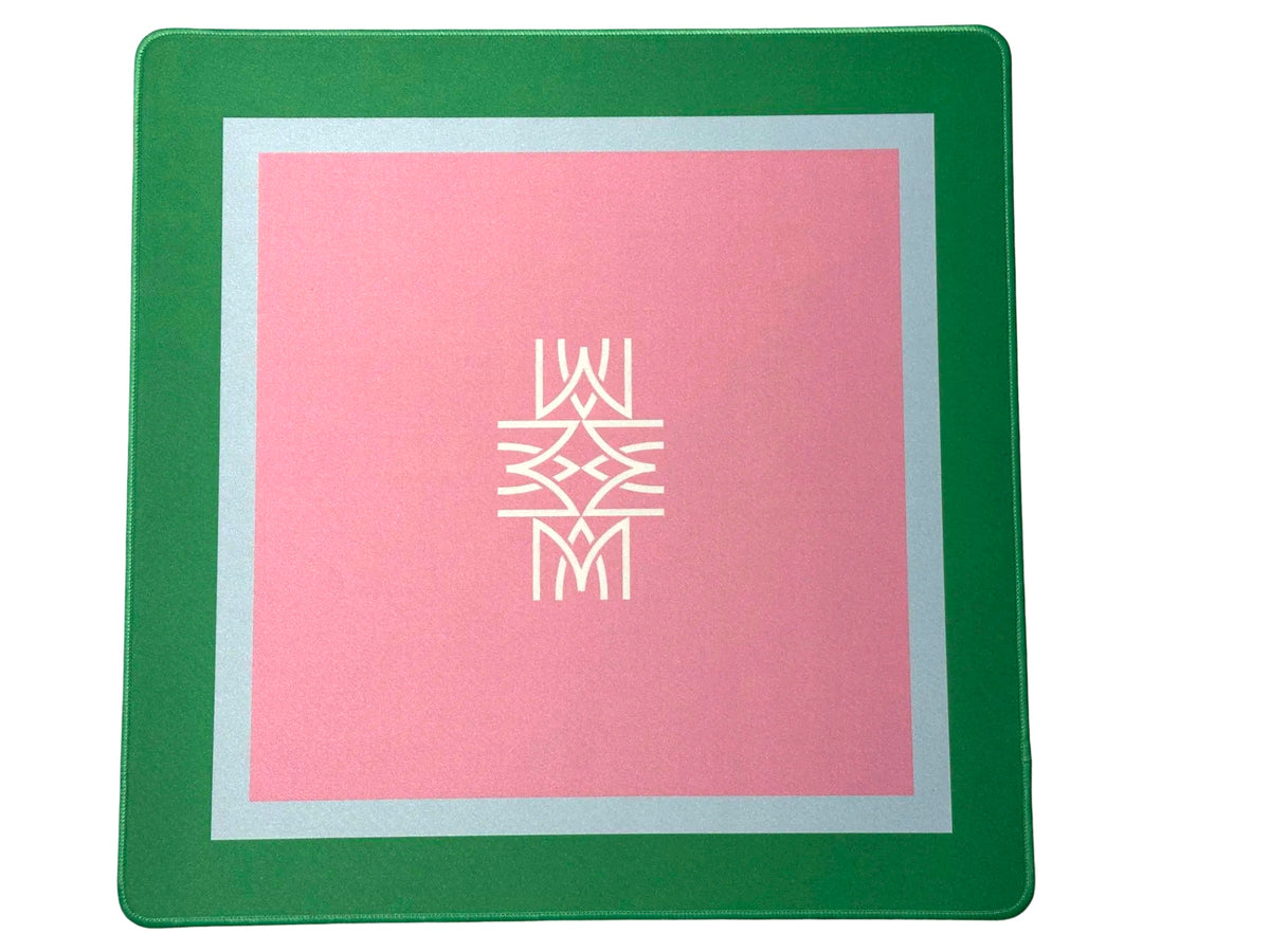 Green, Pink + Blue Mini Travel Mahjong Mat – Amahj Line