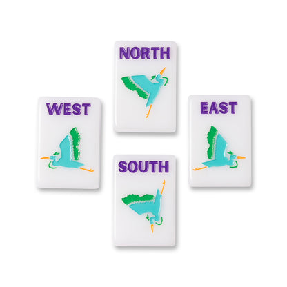 White Signature Mahjong Tile Set
