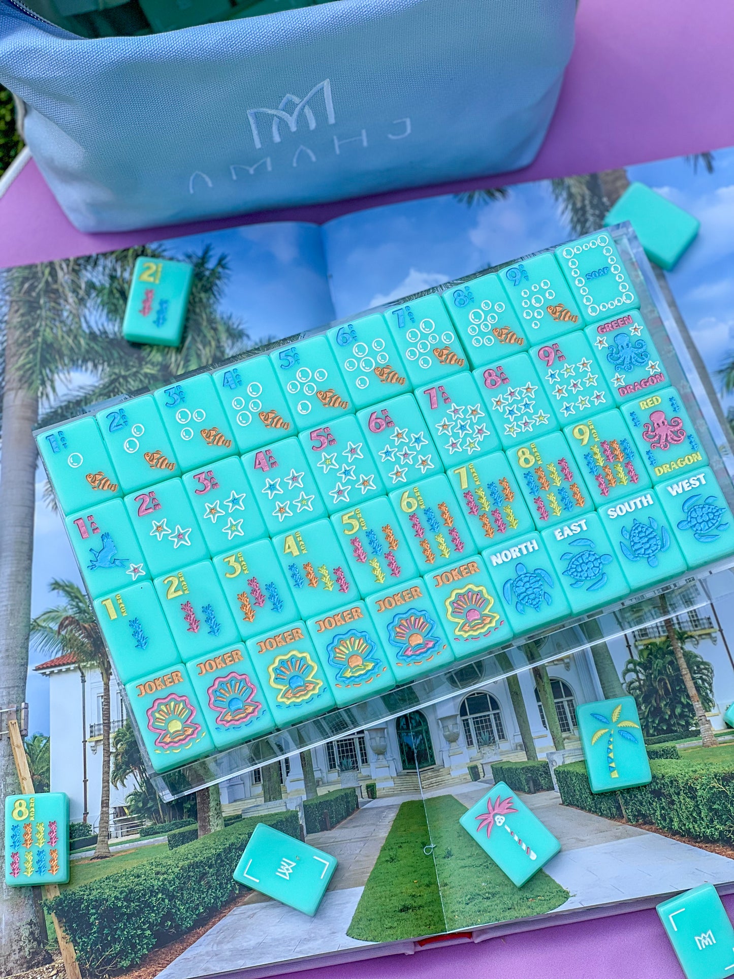 Teal Coastal- Signature Engraved Tile Set