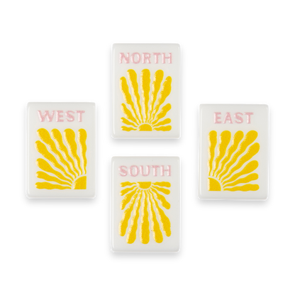 Garden Stamped Travel Tile Set