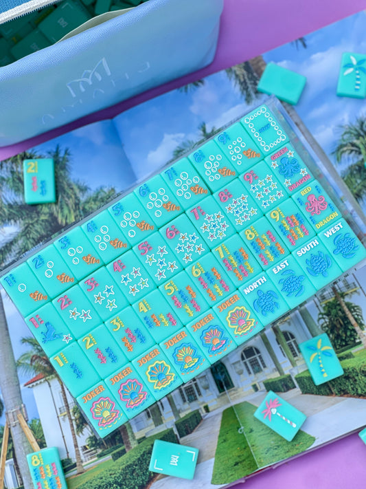 Teal Coastal- Signature Engraved Tile Set