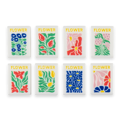 Garden Stamped Travel Tile Set