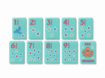 Teal Coastal Signature Mahjong Tile Set