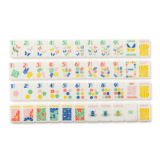 Garden Stamped Acrylic Tile Set