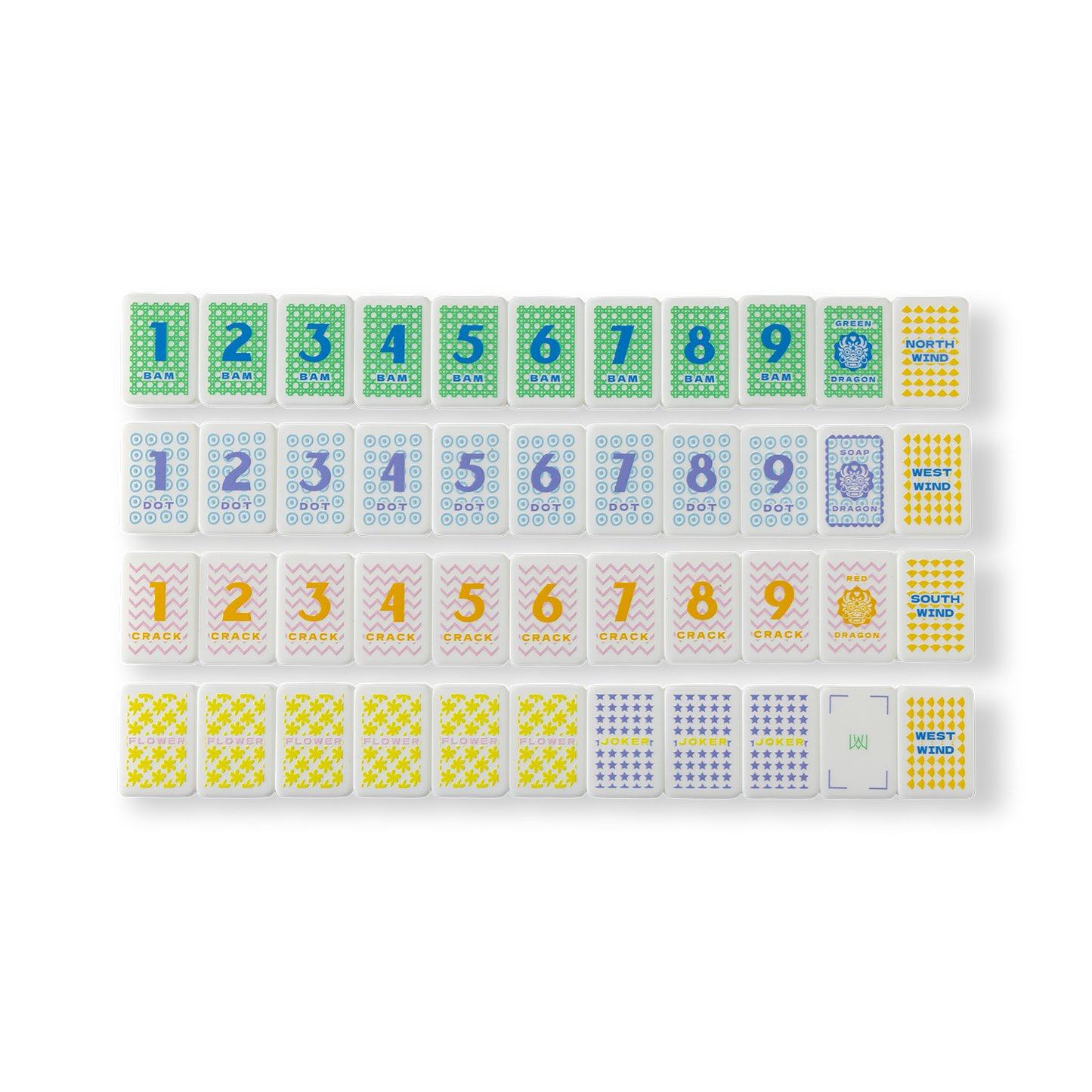 Foundation Stamped Mahjong Tile Set